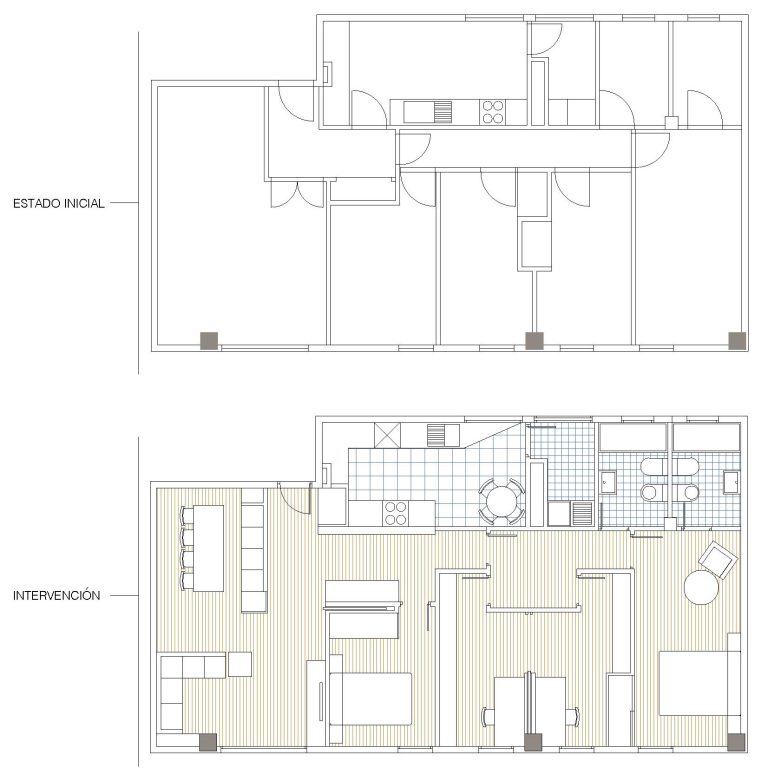 Reforma vivienda Rua Lisboa Jesús Mª Alonso Fernández Arquitecto